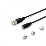 Savio CL-152 USB-kaabel USB 2.0 1 m USB A USB C/Micro-USB B/Lightning Must