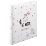 Hama To The Moon fotoalbum Must, Sinine, Roosa, Valge, Kollane 300 lehte 10 x 15 cm