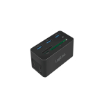 LogiLink UA0370 s&uuml;learvuti dokk ja pordireplikaator Juhtmega &uuml;hendatud USB 3.2 Gen 1 (3.1 Gen 1) Type-C Must