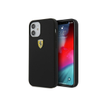 Ferrari FESSIHCP12SBK iPhone 12 mini 5.4" black/black hard case On Track silicone