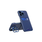 iLike Apple iPhone 14 Pro Leather Stand Case card wallet with stand Blue