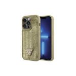 Guess Apple iPhone 14 Pro 6.1 hardcase Rhinestone Triangle Gold