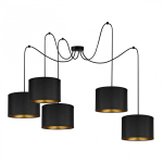 Orno KYLO 5P E27, pendant lamp, max. 5x60W, black