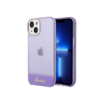 Guess GUHCP14MHGCOU iPhone 14 Plus 6.7 Inch Purple/Purple Hard Case Transparent