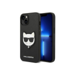 Karl Karl Lagerfeld KLHCP14MSAPCHK iPhone 14 Plus 6.7" Hard Case Black / Judas Saffiano Choupette Head Patch