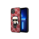 Karl Karl Lagerfeld KLHCP13SPMNIKPI iPhone 13 mini 5.4" Hard Case Red/Red Monogram Icon Patch