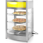 Adjustable Adjustable screen heating display cabinet with 3 shelves 97L Hendi 233740