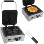 Hendi Professional waffle maker, rosette, 5 heart waffles, dia. 215mm 2200W