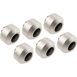 Optimus Hardtube Fitting, 12 mm, 6-Pack with Tool - Satin Nickel