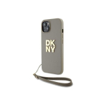 Case Case DKNY DKHCP15SPBSWSE iPhone 15 / 14 / 13 6.1" beige/beige hardcase Wrist Strap Stock Logo