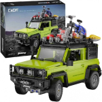 Klocki Klocki konstrukcyjne CaDA Duży samochod terenowy 2w1 Suzuki Jimny green auto Off Roader teren&oacute;wka 1803 elementy