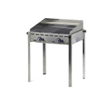 Hendi Gas grill with burners and shelf