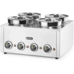 Hendi Bain marie electric heater for dishes, sauces, soups Thermosystem 4 800 W 4 x 4 l