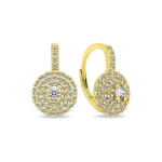 Brilio Brilio Silver Brilio Silver Stunning gold plated earrings with zircons EA12Y
