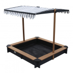 AXI Lily Sandbox with Canopy Anthracite/brown Liivakast