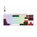 Havit KB902L klaviatuur M&auml;ngimine USB QWERTY Must, Punane, Valge