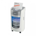 Leitz IQ OptiMax Home Office 225 paberihunt Micro-cut t&uuml;&uuml;pi purustaja 58 dB Hall, Valge