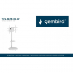 Gembird TVS-86TR-01-W TV p&otilde;randastend, 37" - 86", valge