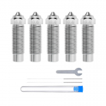 ELEGOO Neptune 4 Plus / 4 Max k&otilde;va terasest suutin komplekt (0.4 mm x3, 0.6 mm x1, 0.8 mm x1)