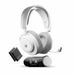 Steelseries Arctis Nova Pro Omni m&auml;ngu k&otilde;rvaklapid, valge