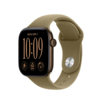 Apple Watch Series 12 (GPS) 42 mm tume pronksi alumiiniumkorpus ja oliiviv&auml;rviline sportlik rihm, S/M