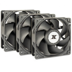 Inter-Tech 88887368 arvuti jahutuss&uuml;steem Arvuti korpus Ventilaator 12 cm Must 3 tk
