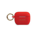 Guess protective case GUACAPSILGLRE silicone Glitter for AirPods Pro red