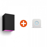 Philips Hue Starter Set White & Col. Amb. Resonate wall light black 1200lm