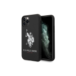 Case Case Us Polo Assn US Polo USHCN65SLHRBK iPhone 11 Pro Max Black/Black Silicone Collection