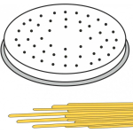 Colander Colander tip for making SPAGHETTI pasta, 22 holes dia. 2mm MPF2.5/4 - Hendi 229484