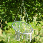 Fotel Fotel wiszący sznurowany Bocianie Nest 50 / 70 x 123 cm ecru PATIO