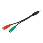 Equip 147943 audiokaabel 1,5 m 2 x 3.5mm 3.5mm Must