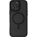 FoneKit MagSafe compatible Soft Touch protective case, iPhone 16 Pro Max, black/grey