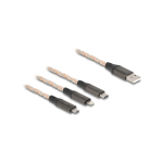 DeLOCK 88158 USB-kaabel USB 2.0 1,2 m USB A USB C/Micro-USB B/Lightning L&auml;bipaistev