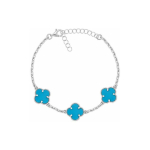 Brilio Brilio Silver Women's silver bracelet with quatrefoils BRC191WTQ