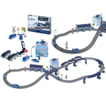Electric Electric train train police car 92 elements ~ 300 cm