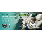 Ottocast Cabin Care juhtmeta CarPlay adapter beebiauto peegliga