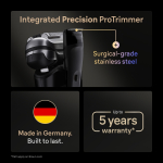Braun Series 9 Pro+ 9610S raseerija mehele Foolium pardel Trimmer Must