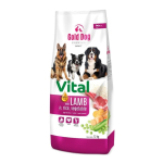 GOLD GOLD DOG Premium Vital lamb ja riis - kuivtoit koertele - 12kg