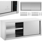 Royal Royal Catering Catering wall cabinet with sliding doors, Steel, 140 x 45 x 60 cm