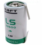 Saft Ls33600 Er-d 3.6v 17000mah +u Lithium Battery 1 pc.