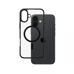 PanzerGlass CARE by &reg; Flagship Case Transparent Urban Combat w. Black Frame & MagSafe iPhone 16 Plus mobile phone case