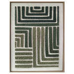 ART Wall painting WALLY 60x80cm, green labyrinth 2