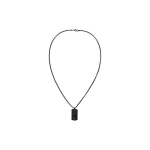 Tommy Tommy Hilfiger Black Men's Necklace with Military Badge Jameson 2790629