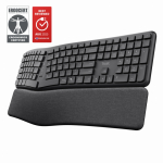 Trust Keyra klaviatuur Kodu/kontor RF juhtmeta &uuml;hendus + Bluetooth QWERTY US rahvusvaheline Must