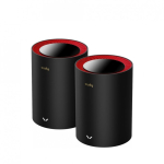 Cudy M3000 2-Pack Kaks sagedusala (2,4 GHz / 5 GHz) Wi-Fi 6 (802.11ax) Must, Punane 1 Sisemodem