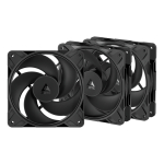 ARCTIC Freezer P12 Pro Reverse - 3 Pack Arvuti korpus Ventilaator 12 cm Must 3 tk