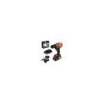Black Black & Decker smūginis akumuliatoriline wiertarko-wkrętarka, 50Nm, 18V POWERCONNECT, must & Decker [BLD683D2XK-QW] 2x2,0Ah, kan