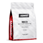 ICONFIT Reco Recovery Drink Mix taastumise pulver, maasikas, 1 kg