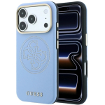 Dėklas Dėklas Guess Perforated 4G Gold Logo Magsafe Case, m&otilde;eldud iPhone 18 Pro Max / 17 Pro Max - Heledsinine